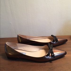 Prada bow flats