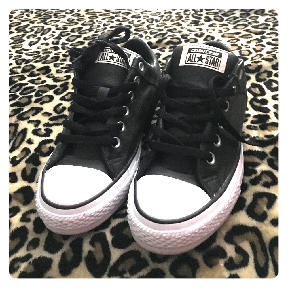 Unisex Leather Textile Converse Size 7