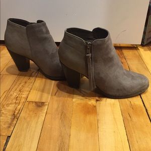 Taupe and Brown Booties