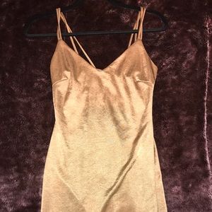 WINDSOR gold dress silk