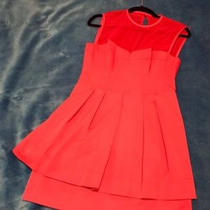 Nanette Lepore Lightshow Sheer-Top Dress