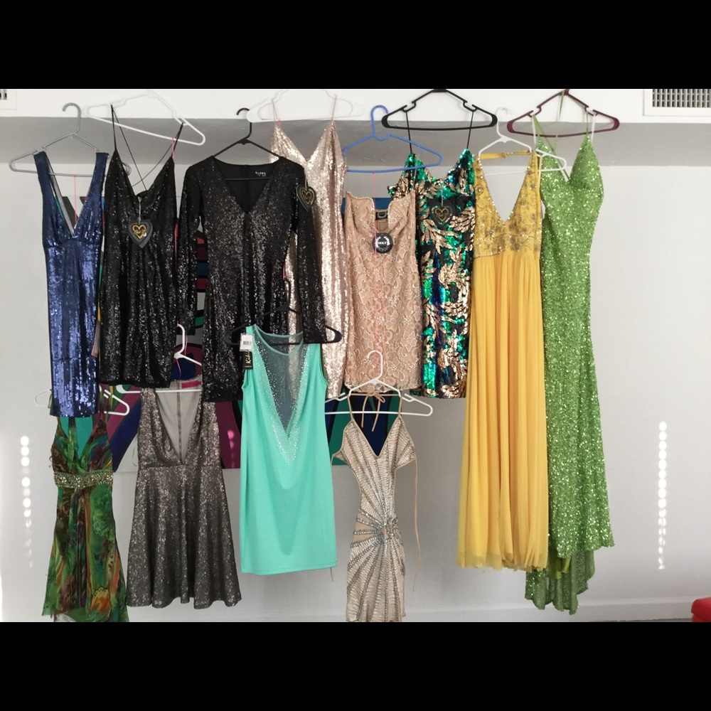 Lot 2 Magical Sparkle. 12 dresses 5 new w/ tags.