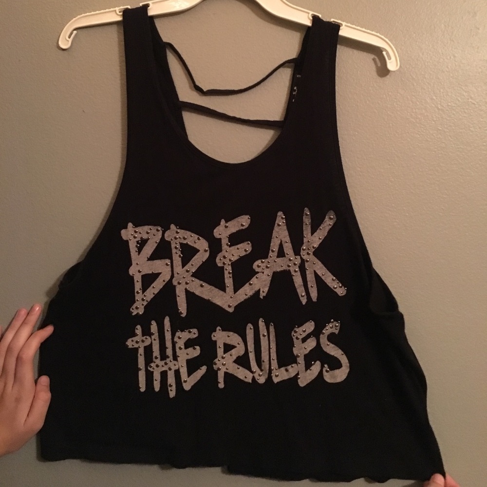 Cut out back tank top