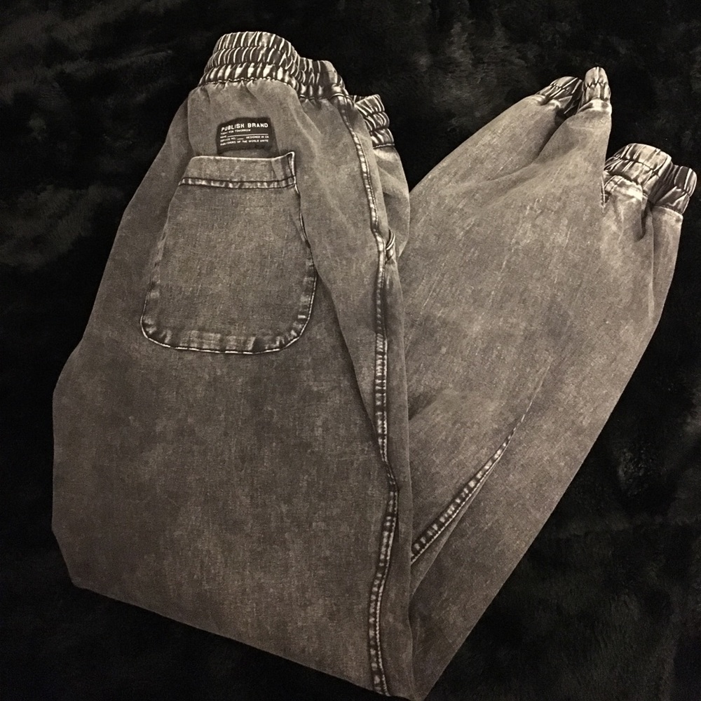 Black Washed Joggers