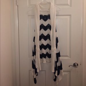 WET SEAL Sleeveless Open Cardigan