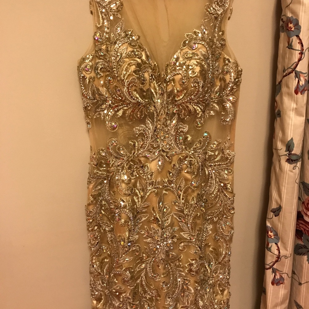 Gold dress