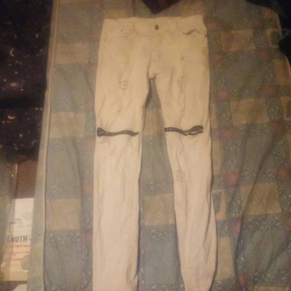 White jeans