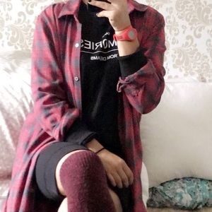 Sweater material long sleeve dress