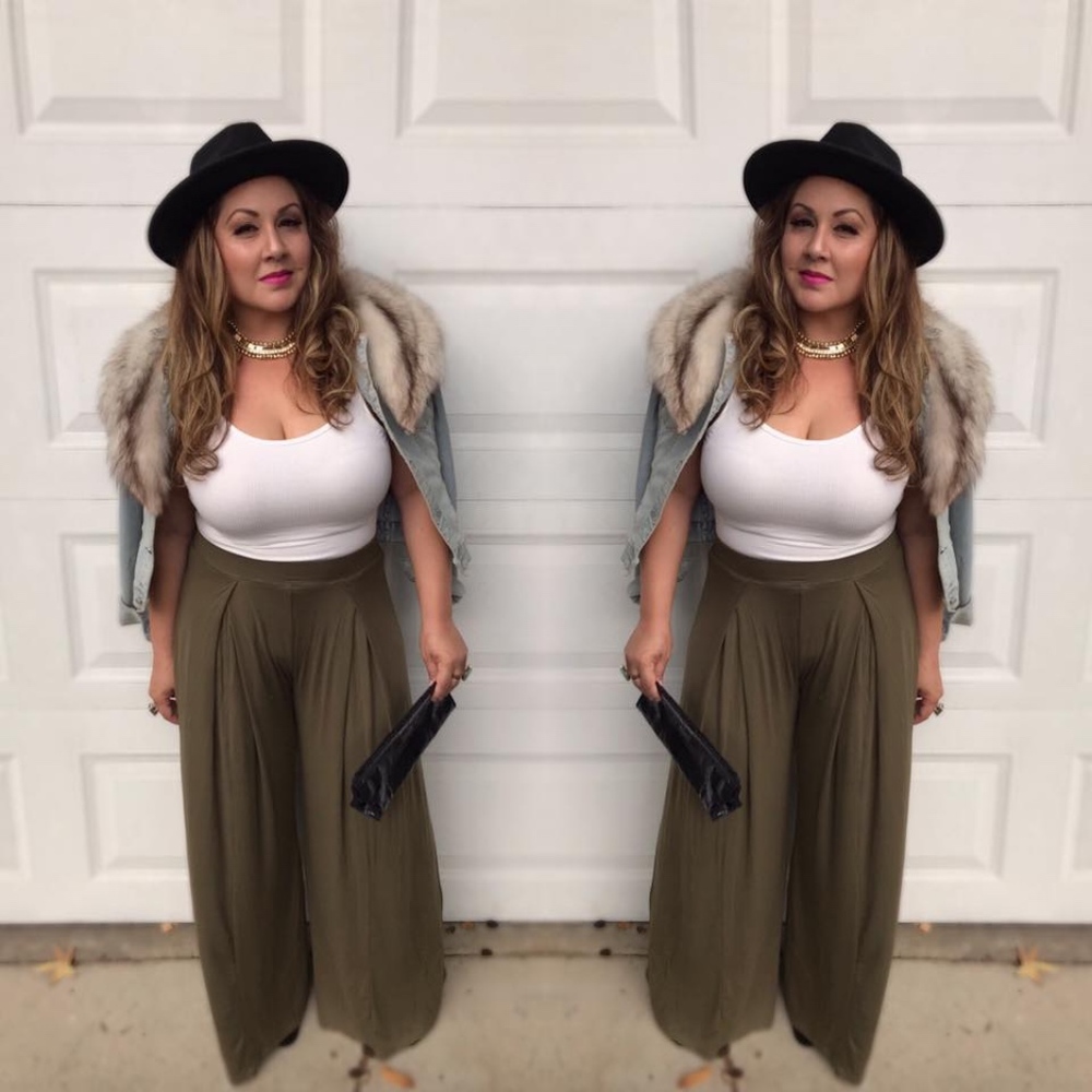 Wide leg pants