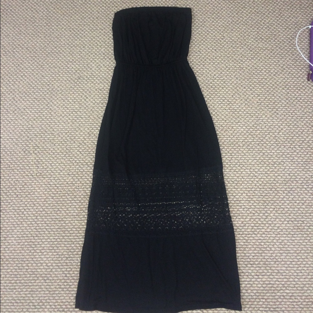 Xhilaration ruffle tube maxi dress swim cover up