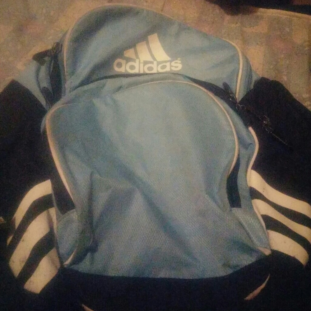 Blue Adidas backpack