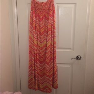 FadedGlory Strapless Long Sundress