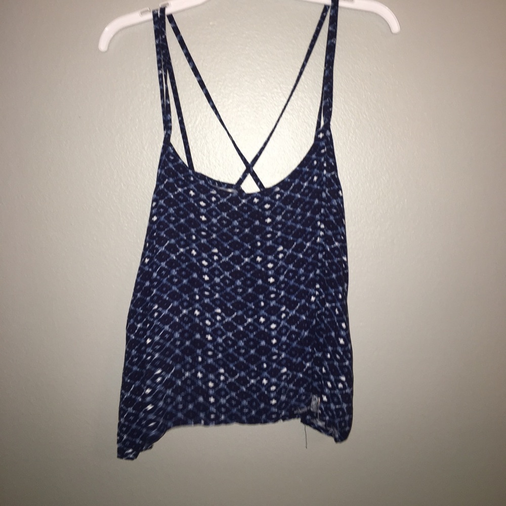 Strappy tribal spaghetti top