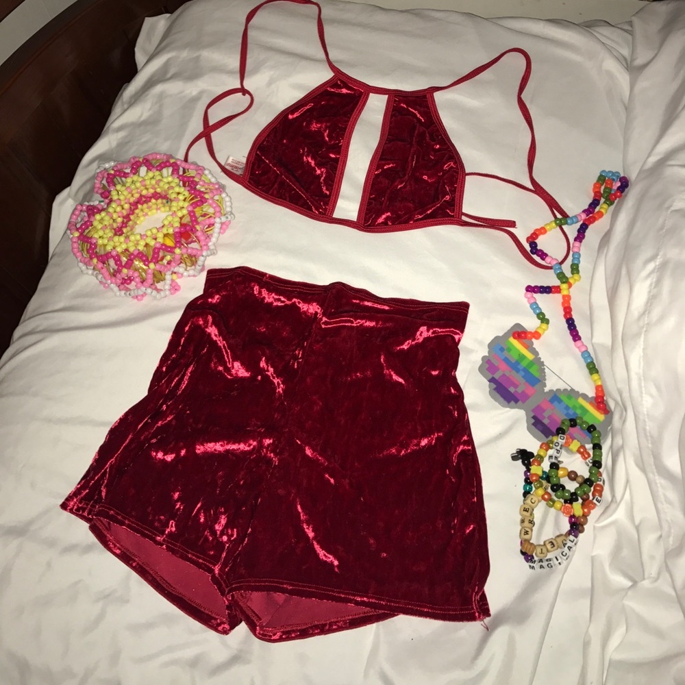 Two piece rave outfit