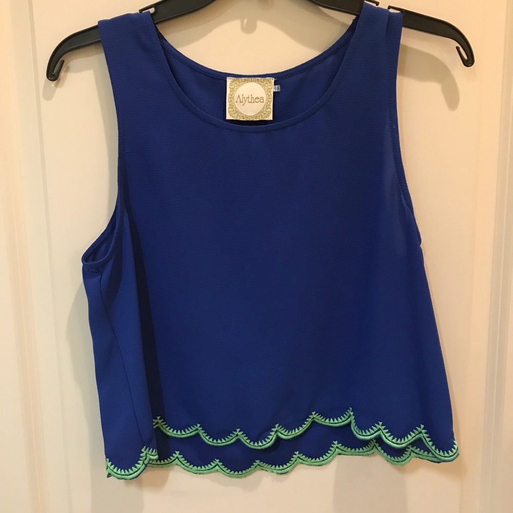 Althea Scalloped Top