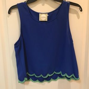 Althea Scalloped Top