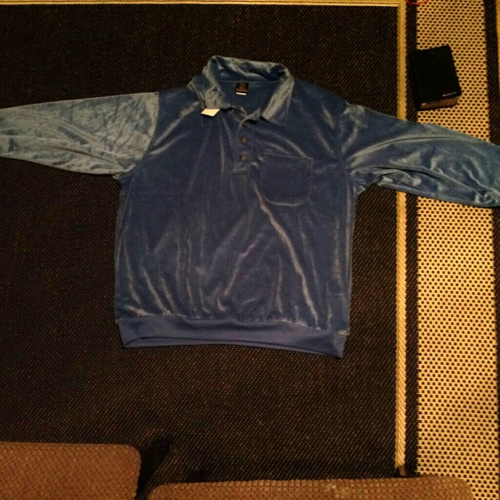 VINTAGE ICE ❄ SUEDE COLLAR LONG SLEEVE HABAND