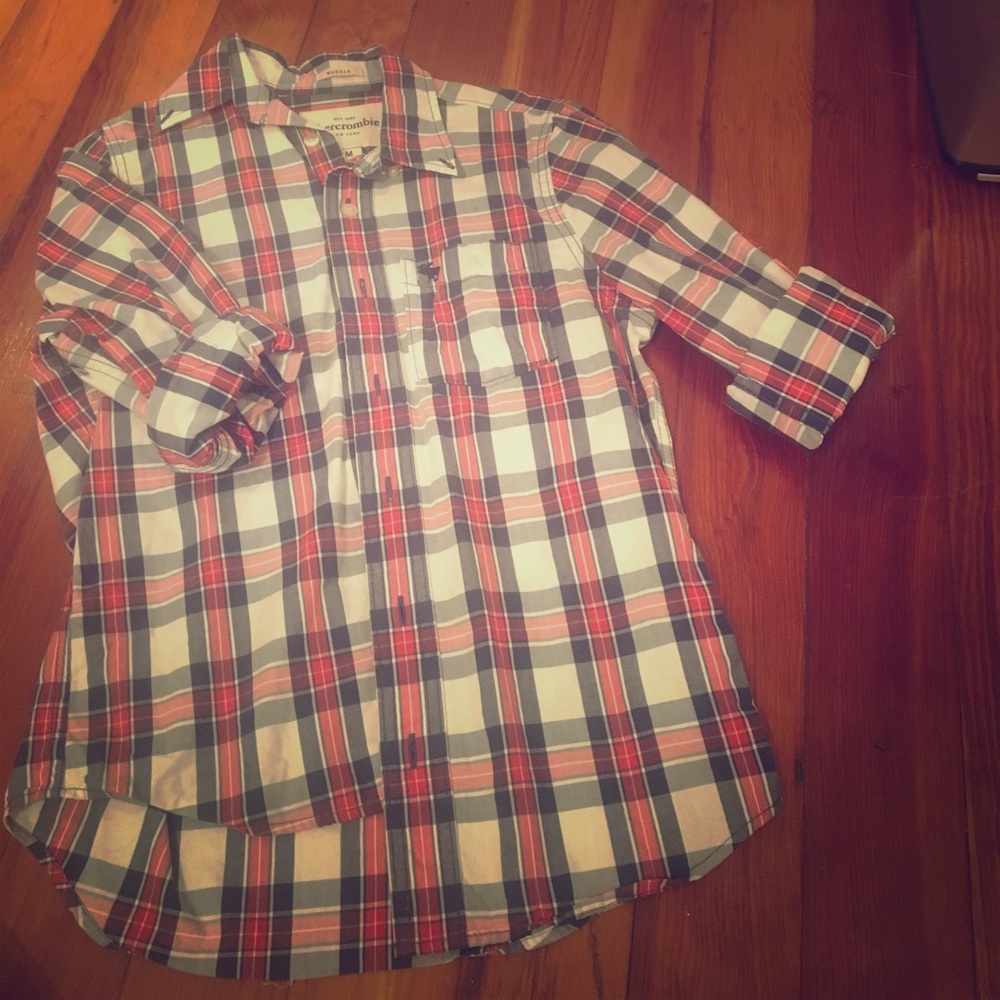 Plaid button down
