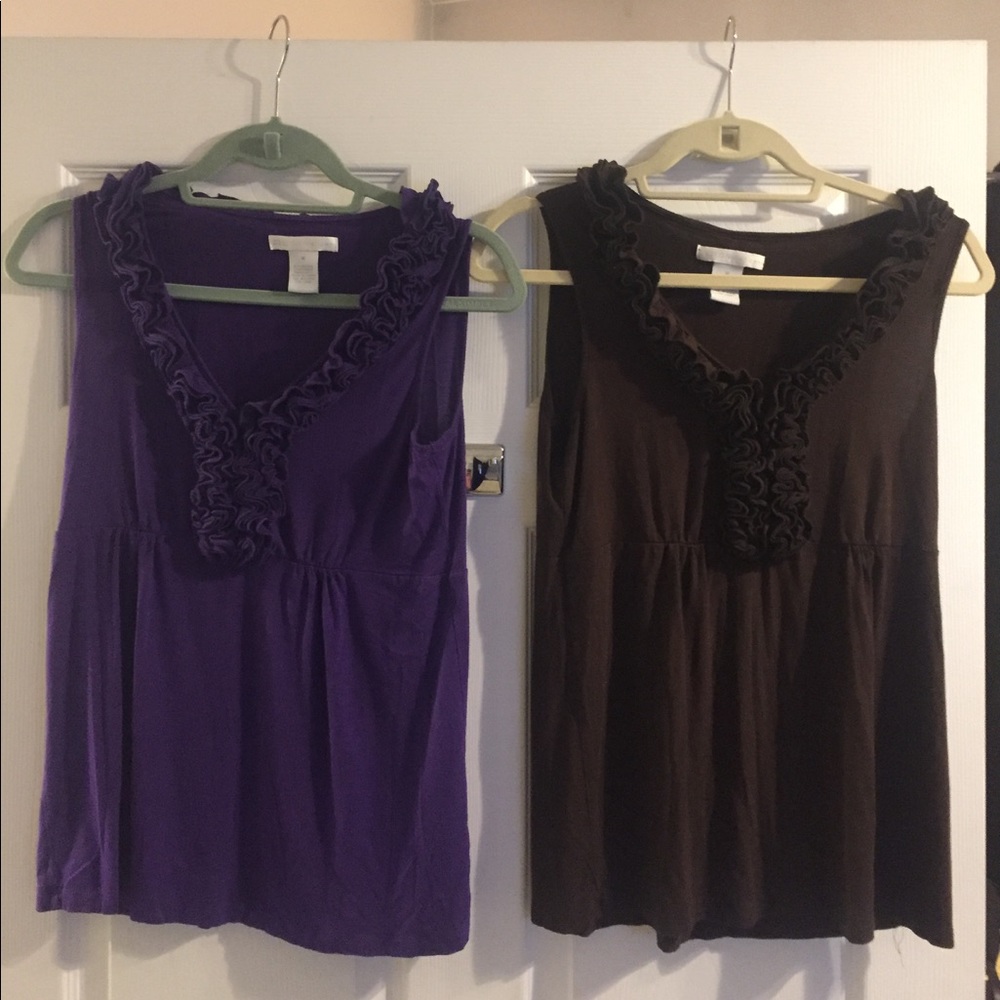 TWO FOR ONE Design History sleeveless tops. Medium
