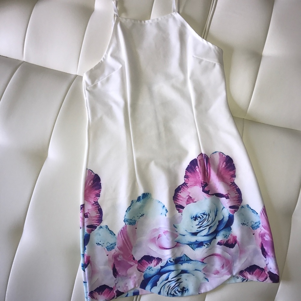 White floral dress