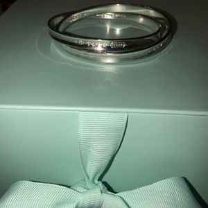 Tiffany 925 Silver Interlocking Circles  Bangles