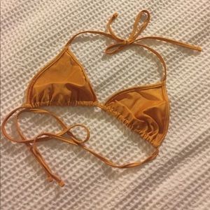 American Apparel Gold Bikini Top