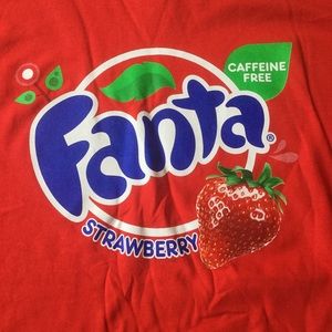 Fanta Soda Strawberry Graphic Tshirt 
