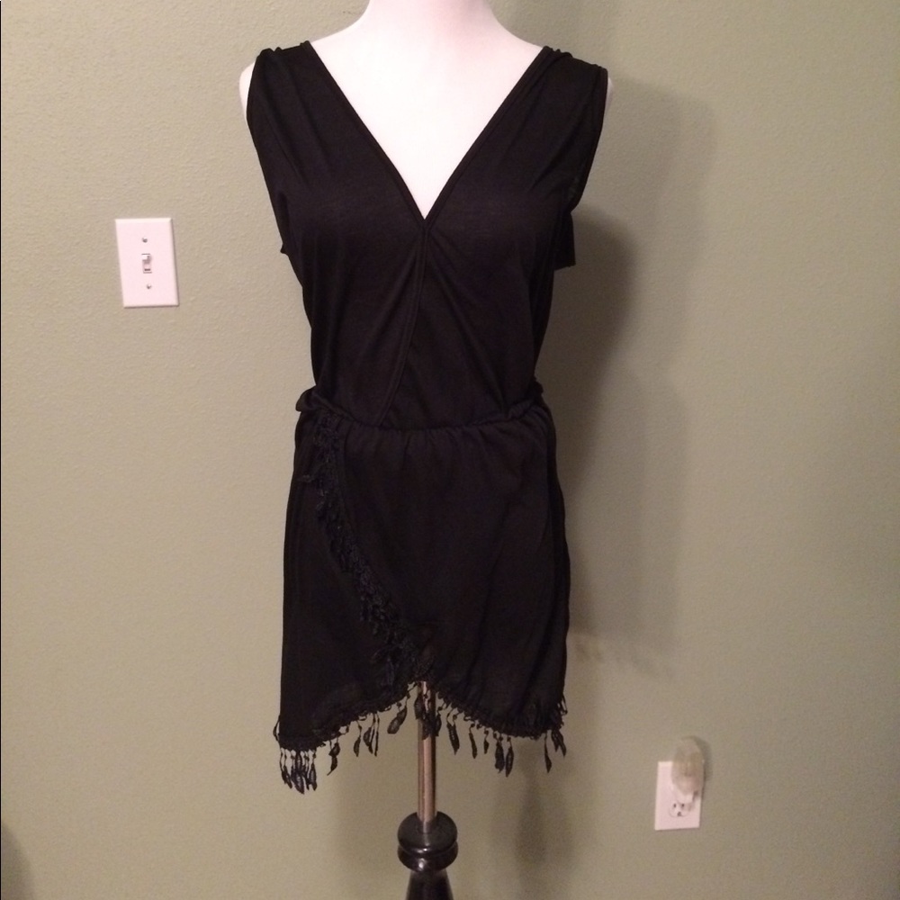 Black dress/bathing suit cover