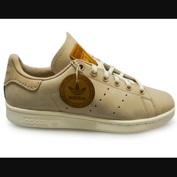 NWT adidas Stan Smith Suede Leather Tan Sneaker - Picture 3 of 8
