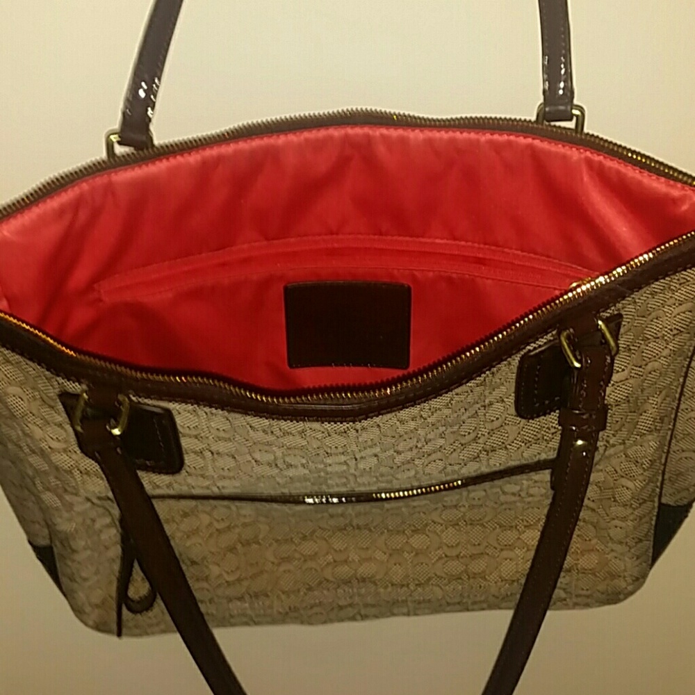 Coach monogram purse brown classic