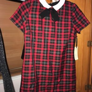 Red checkered dress