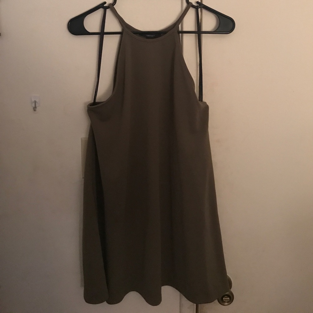 Olive green forever 21 dress