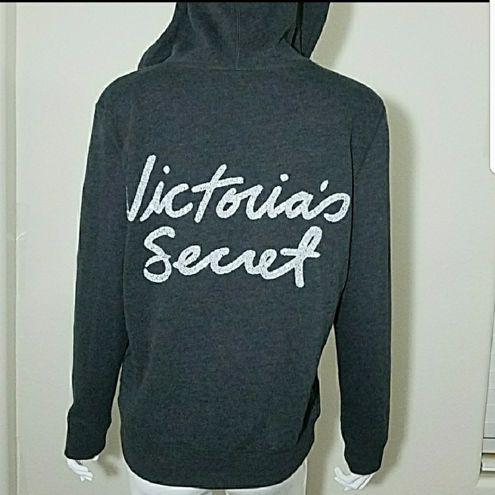 🚫SOLD🚫Victoria's Secret full zip hoodie jacket - Picture 1 of 8