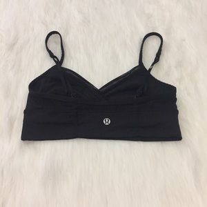 Black LULULEMON sports bra
