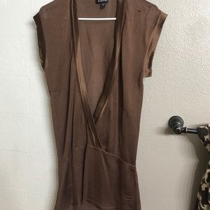 Bebe sheer tunic-sz small