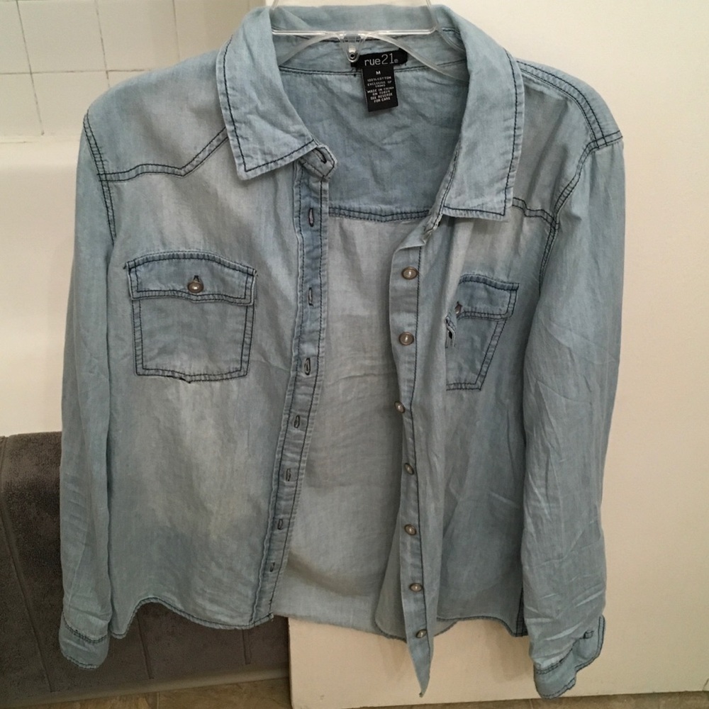 Long sleeve jean jacket