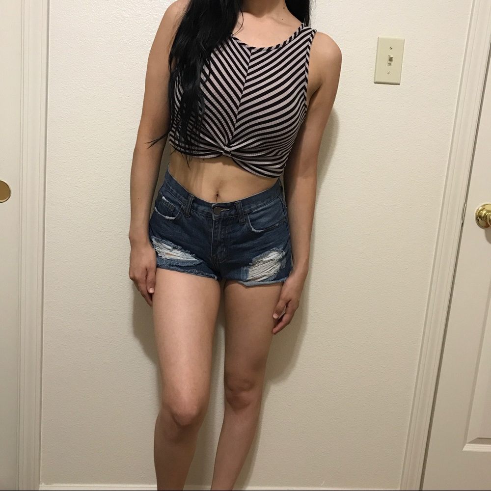 Stripe crop top