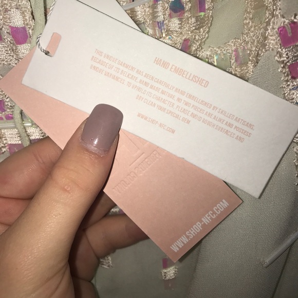 NWT, Mint Green Beautiful Embellished Romper - Picture 3 of 8