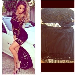 Woman's Two Piece black outfit