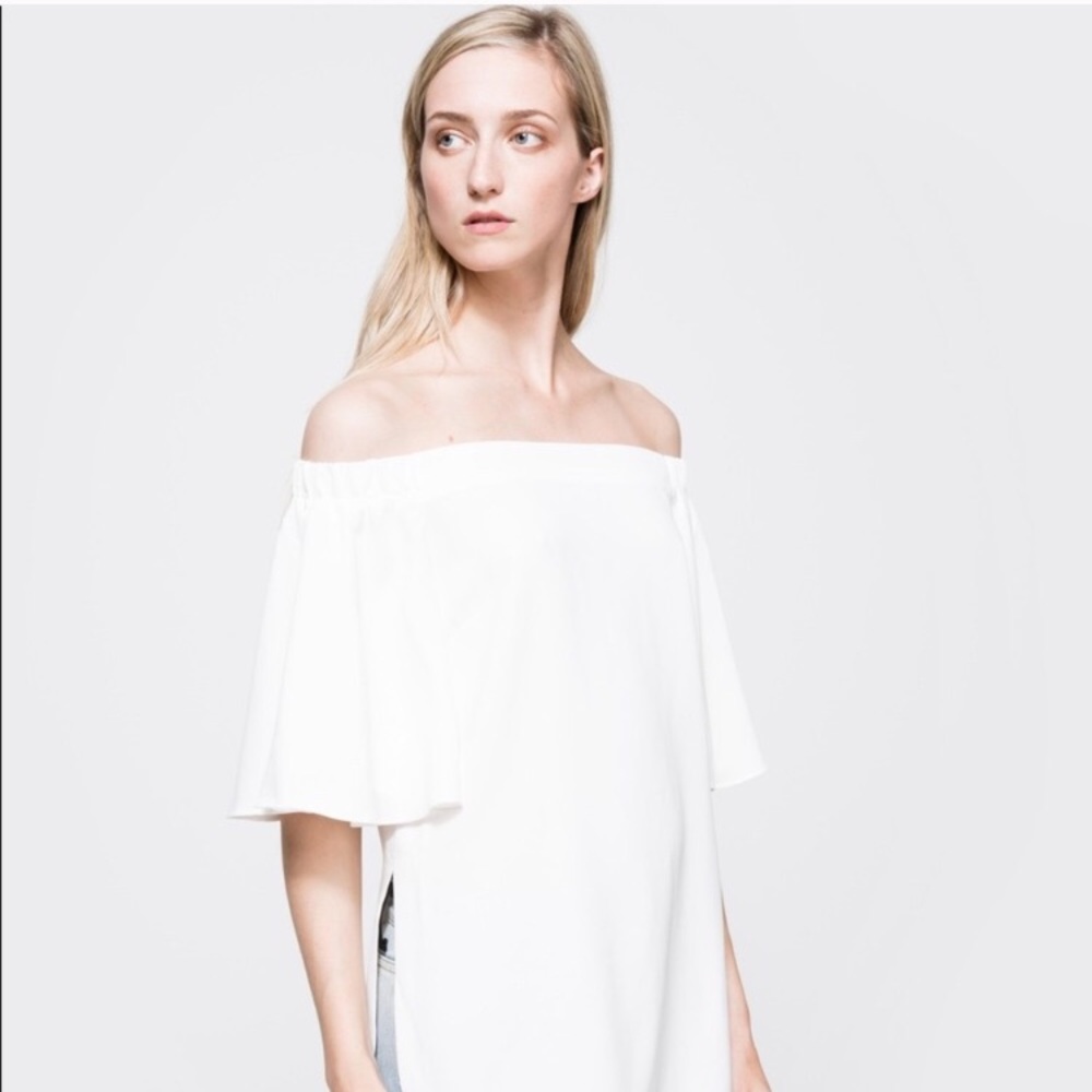 Farrow off the shoulder blouse