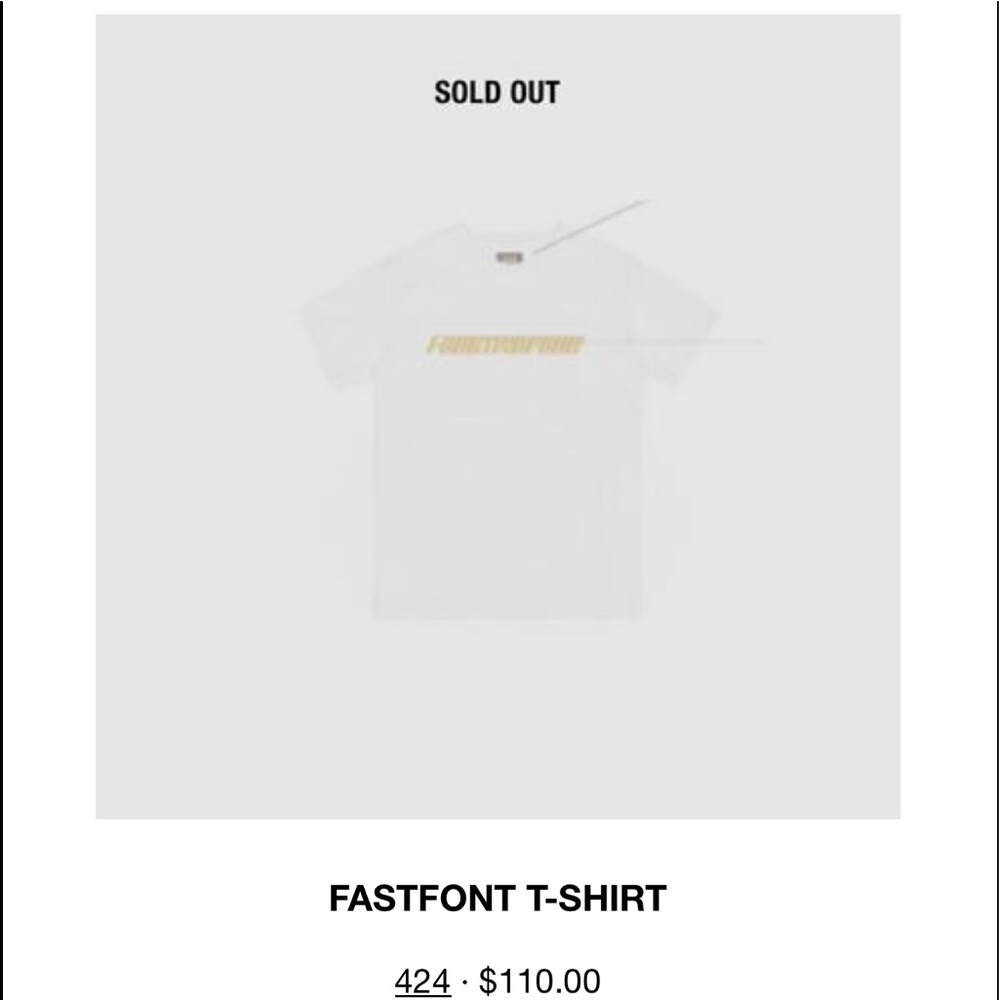 Limited Edition SOLD OUT 424 x Wiz Khalifa tee