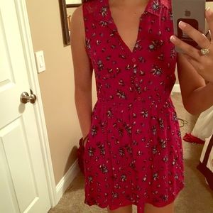 Red Roxy Dress with lace back