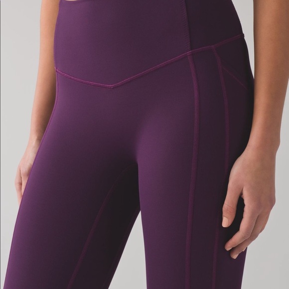 (SOLD) Lululemon ATRP Crop (Darkest Magenta) - Picture 2 of 8