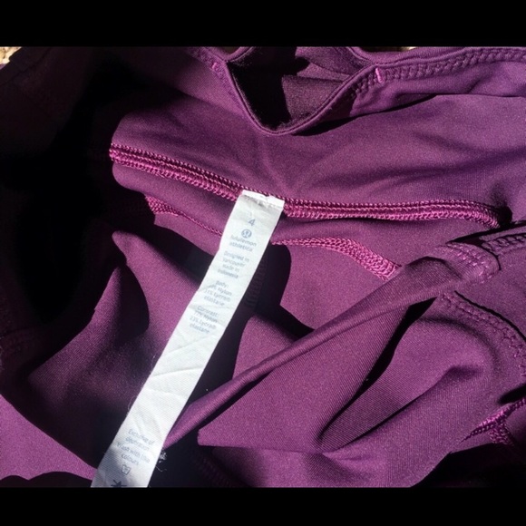 (SOLD) Lululemon ATRP Crop (Darkest Magenta) - Picture 7 of 8