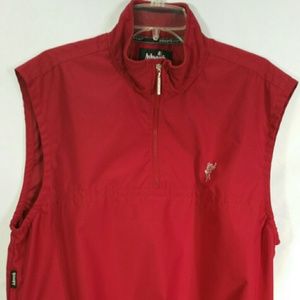 Men's Ashworth Weather Systems Red Zip Up Vest