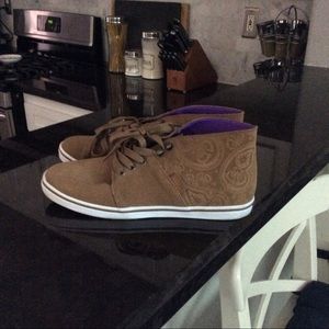 Worn once tan vans