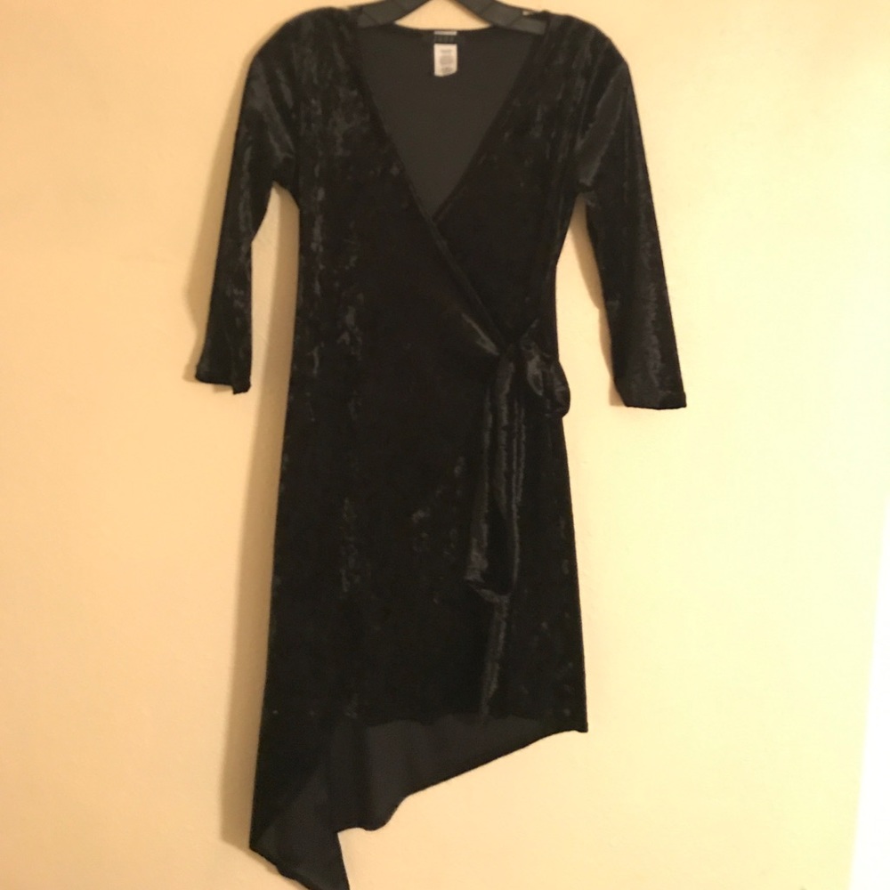 Velvet Wrap Dress