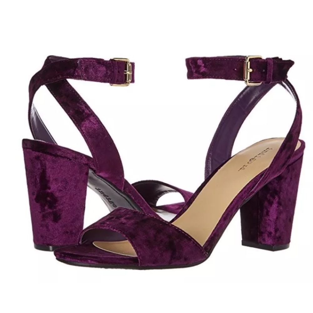 Indigo Rd Bellen Purple Block Heel Shoes 9.5 M