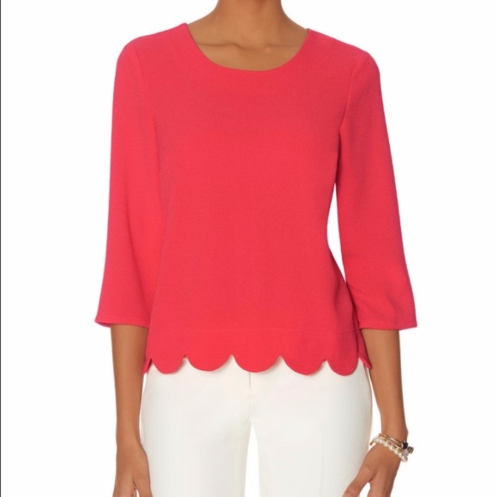 The Limited Scallop Hem Top