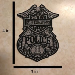 Authentic HD Police patch, never worn/used/applied